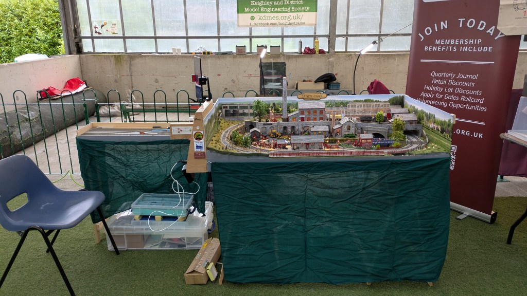 a wide view of Sandy Cove model railway